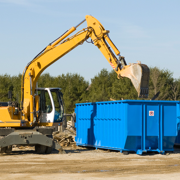 is there a minimum or maximum amount of waste i can put in a residential dumpster in New Point Indiana